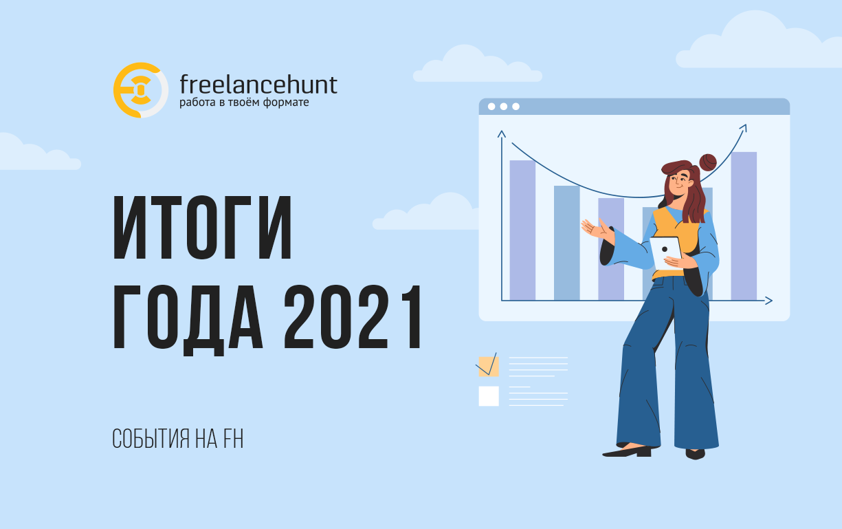 Итоги года 2021 на Freelancehunt: как изменился рынок фриланса