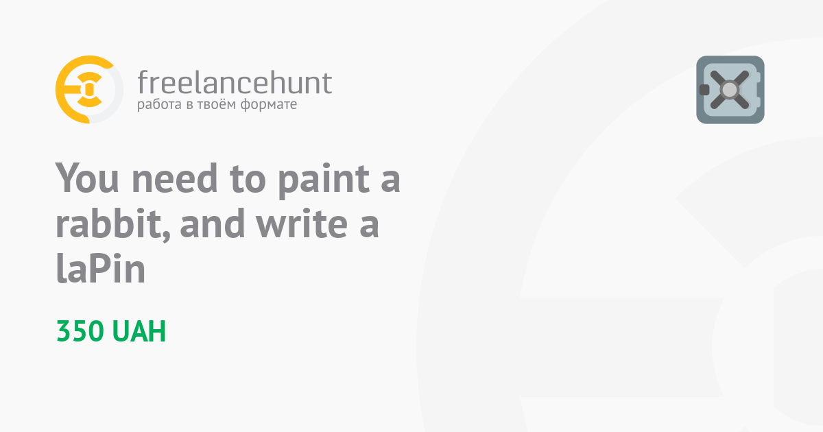 You Need To Paint A Rabbit And Write A LaPin Freelance Job For A you-need-to-paint-a-rabbit-and-write-a-lapin-freelance-job-for-a