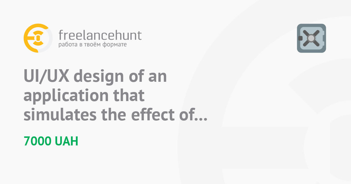 UI/UX design of an application that simulates the effect of a film ...