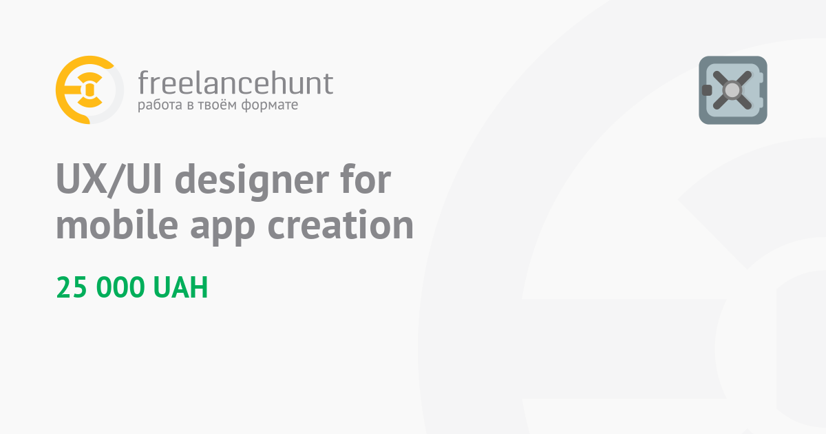 UX/UI designer for mobile app creation • Freelance Job in Interface ...